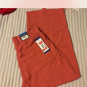 Hilary Radley Coral Wide Leg Pants